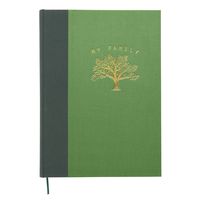 C.R. Gibson Green, Black and Gold 'My Family' Photobook 192 pgs, 8.25'' W x 11.5'' H