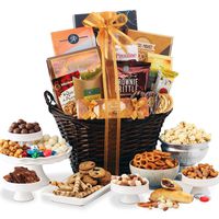 Gourmet Gift Basket of Chocolates, Cookies and Snacks Food Gift Baskets. The Perfect Gift for Birthdays, Sympathy or Any Occasion