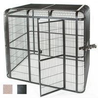 A&E CAGE CO 86-Inch by 62-Inch Walkin Aviary, Black
