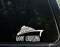 Sweet Tea Decals Goin Cruising - 6 1/2" x 3 3/4" - Vinyl Die Cut Decal/Bumper Sticker for Windows, Trucks, Cars, Laptops, Macbooks, Etc.