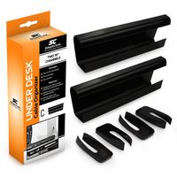 Simple Cord Under Desk Cable Organizer Cord Cover - Cable Management Channel to Hide Power Strips, Wires, Power Supplies, Surge Protectors, Cables or Cords at Home or Office - SimpleCord