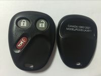 Behuntoon Replacement 3 Button Keyless Entry Remote Key Fob Shell Case and Button Pad Compatible with LHJ011