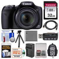 Canon PowerShot SX530 HS Wi-Fi Digital Camera with 32GB Card + Backpack + Battery & Charger + Flex Tripod + Kit