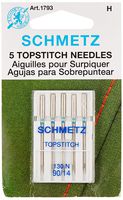 Topstitch Machine Needle-Size 90/14 5/Pkg (2 Pack)