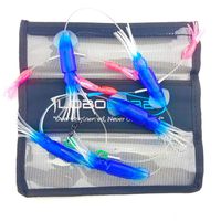 Squidnation Game Fish Mini Flippy Floppy Fishing Daisy Chain Tuna & Marlin (Electric Blue and Pink)