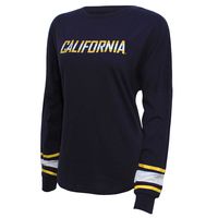 NCAA California Golden Bears Women's Campus Specialties Long Sleeve Fan Tee, XX-Large, Navy