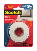 Scotch Mounting, Fastening & Surface Protection 051141402895 Scotch Mirror Mounting Tape, x 60-inches, White, 1-Roll (515P), 1, Original Version