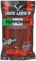 Jack Links Pepperoni Beef Snack Sticks Big, 7.2 Ounce