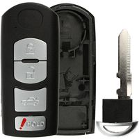 KeylessOption Keyless Entry Remote Key Fob Case Shell Pad Replacement for KR55WK49383