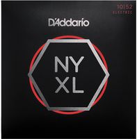 D'Addario NYXL1052 Nickel Plated Electric Guitar Strings,Light Top/Heavy Bottom,10-52 - High Carbon Steel Alloy for Unprecedented Strength - Ideal Combination of Playability and Electric Tone