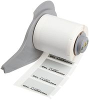 Brady M71-35-428-PROP 1.63" Width x 0.75" Height Black On Silver Color B-428 Metalized Polyester Labels, Legend "Property Tag" With Matte Finish For BMP71 Label Printer (250 Per Roll)