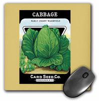 3dRose Cabbage Early Jersey Wakefield Seed Packet from Card Seed Company Mouse Pad (mp_169679_1)