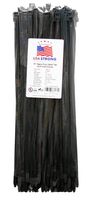 Heavy-Duty Cable Ties, Premium Zip Ties for Cable Management - Nylon (15 Inch (100 Pack), Black)