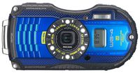 Waterproof digital camera blue waterproof 14m; shock-resistant 2.0m; cold -10 degrees RICOH WG-4GPSBL 08558 - International Version (No Warranty)