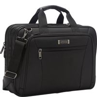 Kenneth Cole Reaction 16" Double Gusset Top Zip Ez-scan Laptop Bag Black One Size