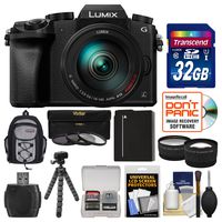 Panasonic Lumix DMC-G7 4K Wi-Fi Digital Camera & 14-140mm Lens with 32GB Card + Backpack + Battery + Flex Tripod + Filters + Tele/Wide Lens Kit