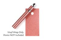 510 Threaded Battery Pen Vape Skin Wrap Decal Vinyl Sticker Rose Gold Glitter