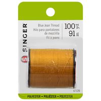 SINGER 67120 Blue Jean Thread, 100 Yards, Old Gold
