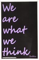 Youth Change Workshops, We are What We Think Inspirational Mindfulness Counseling Poster (Poster #448)