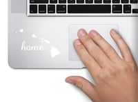 ExpressDecor #2 Home Hawaii Keypad Computer Laptop Symbol Decal Family Love Car Truck Sticker Window (White)