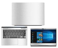 Decalrus - Protective Decal for Dell Inspiron i7370 / 7370 (13.3" Screen) Laptop Silver Texture Brushed Aluminum Skin case Cover wrap BAdellInspiron_i7370Silver