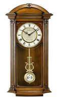 Bulova Hartwick Solid Wood Wall Clock - 14W x 30H in.