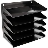 AmazonBasics 5 Tier Metal Office Document Organizer Tray, 13" x 9" x 13"