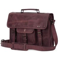 Rustic Town 15 inch Leather Laptop Messenger Bag Computer Satchel Briefcase Bag