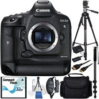 Canon EOS-1D X Mark II DSLR Camera Accessory Bundle - Includes Manufacturer Accessories + 64GB SD Memory Card + High Speed Memory Card Reader + 5PC Cleaning Starter Kit + MORE
