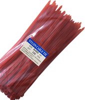 LiveZone 100PCS 16 Inch 8X400MM Heavy Duty 120lb Strength Self Locking Nylon Cable Zip Ties Straps Twist Wire Ties,Red (Renewed)