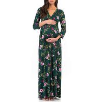 Wrapped Ruched Maternity Dress