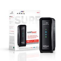 ARRIS SURFboard (16x4) DOCSIS 3.0 Cable Modem, approved for Cox, Spectrum, Xfinity & more (SB6183 Black)