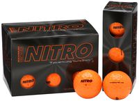 Nitro NMD12OBXC  Maximum Distance Golf Ball (12-Pack), Orange (Renewed)