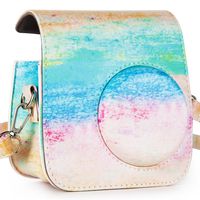 CAIUL Compatible Comprehensive Protection Case for Fujifilm Instax Mini 7s and Polaroid PIC-300 Camera (Rainbow Mist)