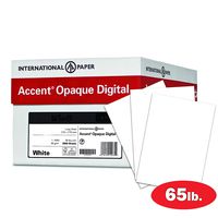Accent Opaque White Cardstock Paper, 65lb Cover, 176 gsm, 8.5 x 11 card stock, 10 Reams / 2,500 Sheets, Medium Weight Cardstock with Super Smooth Finish (121939C)