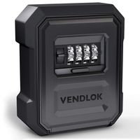 VENDLOK - Key Lock Box with Code, Lock Box for House Key, Safe Box, Home Safe, Small Safe, Lockbox, Hide a Key Outside, Key Box, Lock Box for Keys Outside, Small Lockbox, Key Safe, Wall Safe,