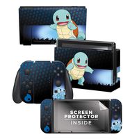 Controller Gear Officially Licensed Nintendo Switch Skin & Screen Protector Set - Pokémon - "Squirtle Elemental" Set 1
