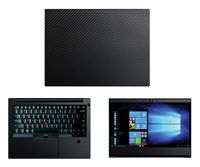 decalrus - Protective Decal for Lenovo ThinkPad E480 (14" Screen) Laptop Black Carbon Fiber Skin case Cover wrap CFlenovoThnkPadE480_14Black