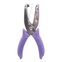 McGill 2" Reach Punchline Hole Punch, 1/4-Inch Heart, Chrome/Purple (MCG52100C)