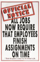 Poster #331 Motivational Poster Helps Students Learn to Finish Their Work in School and Class