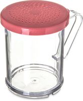 Carlisle 425055 Polycarbonate Shaker/Dredge with Medium Ground Lid, 1 Cup Capacity, Rose