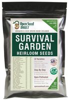 Survival Garden 15,000 Non GMO Heirloom Vegetable Seeds Survival Garden 32 Variety Pack by Open Seed Vault