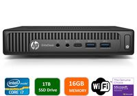 HP EliteDesk 800 G2 Mini Business Desktop PC Intel Quad-Core i7-6700T up to 3.1G,16GB DDR4,1000GB(1TB) SSD,VGA,DP Port,Windows 10 Professional 64 Bit-Multi-Language-English/Spanish (Renewed)
