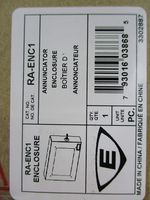 Edwards RA-ENC1 - Single Unit Remote Annunciator Enclosure