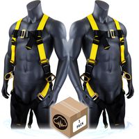 KwikSafety (Charlotte, NC) THUNDER 2 PACK 3D Ring Safety Harness (Pass Through Connectors) OSHA ANSI Industrial Full Body Fall Protection Personal Equipment Construction Carpenter Scaffold Contractor