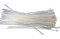 NiftyPlaza 24 Inch Cable Zip Ties - 100 Pack - UV Weather Resistant 175 lbs Tensile Strength, Nylon Wrap Zip Ties, Professional Grade - HEAVY DUTY (100 Natural/Clear Cable Ties)