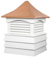 Good Directions Sherwood Vinyl Shiplap Cupola with Copper Roof 42" x 62"