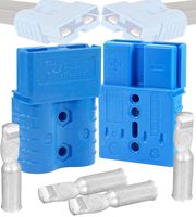 Anderson SB120 Power Ground Quick Disconnect Blue Housing w/ 2 AWG Gauge Contact (1Pair)