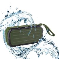 Azacow Portable Outdoor Bluetooth Speakers Waterproof Wireless, Camping Bluetooth Speaker with Loud Stereo Sound, Enhanced Super Bass, Bluetooth 4.2, 12H Playtime, TWS, Hands Free, Green