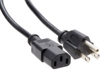 6FT Ac Plug/Computer Female Power Cord